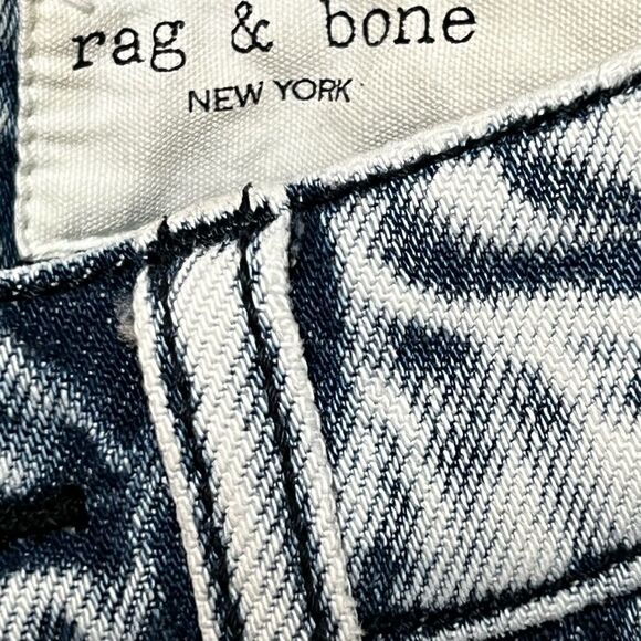 NWOT rag & bone Alex High-Rise Acid Wash Straight Jeans Womens Sz 25 - Picture 11 of 12